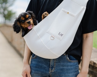 Lof Comfortable Neoprene Pet Sling Carrier - Travel Safely with Your Small Dogs and Cats in Style