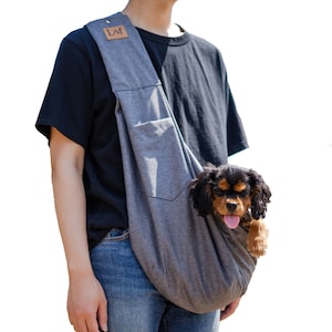 Lof Pet Sling Breathable Mesh Bag - Travel Safely and Hands-Free with Your Small Dog or Cat