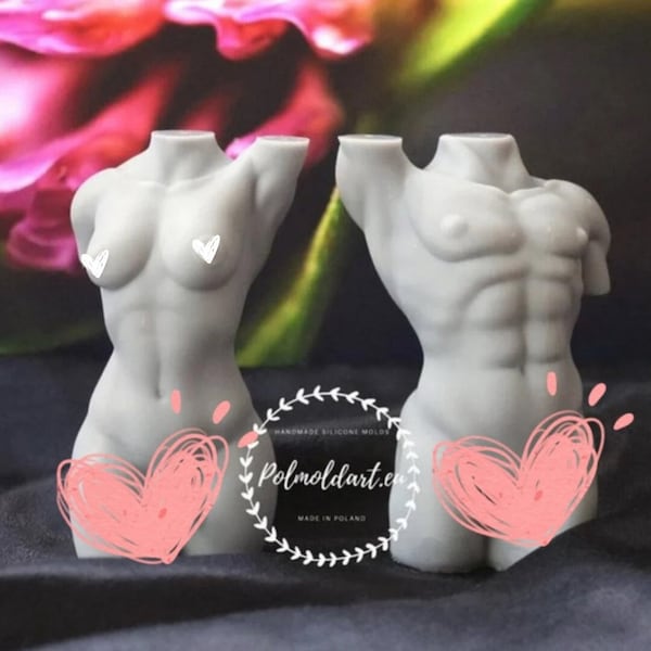 Transgender 3D Silicone Mold for making candles, resin, soap, Goddess, candle mold, nude, breast, adult, trans, LGBT, rainbow, love