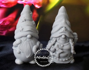Set Christmas Gnome 3D Silicone Mold for making candles, resin, candle mold, soap mold, resin, new year, Scandi Nordic Tomte Nisse