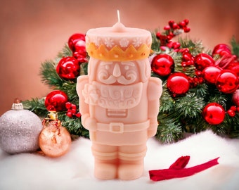 Nutcracker 3D Silicone Mold for making candles, resin, soap, Christmas mold, New Year mold, cracker, ornament, toy mold