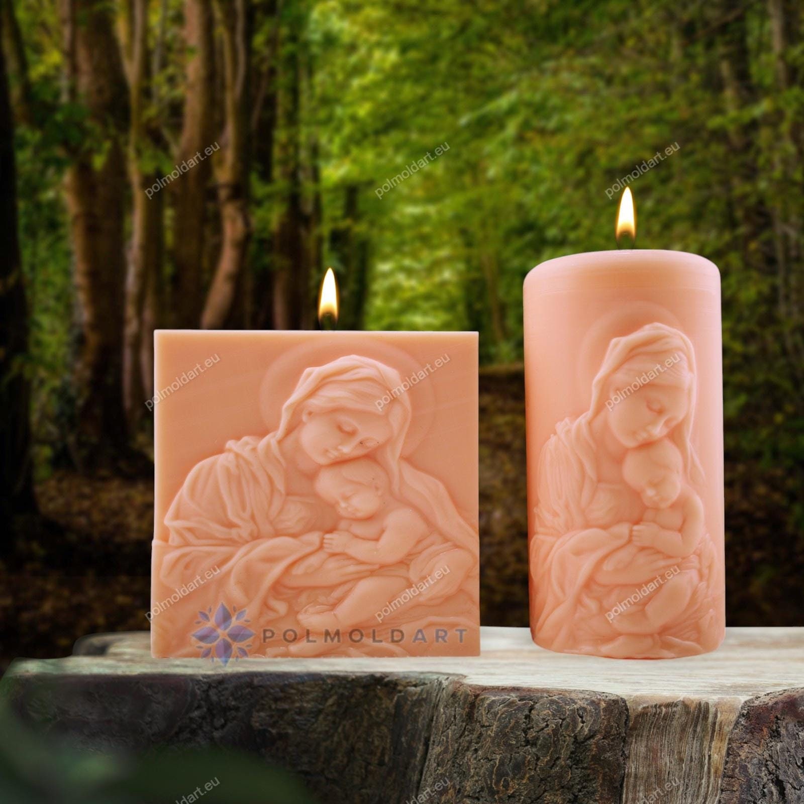 Stampo Silicone Per Candele Pasquali - Forma Uova, Fiori, Ges&ugrave; E Madonna, Per Candele E Saponi Fai Da Te
