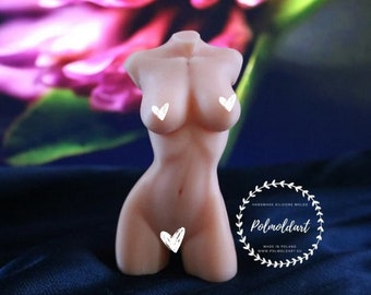 New Slim Woman torso 3D Silicone Mold for making candles, resin, soap, Goddess, Venus , body, breast, woman figure