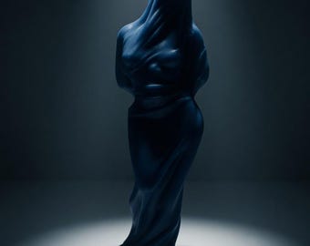 The Veiled Maiden Lady 3D Silicone Mold for making candles, resine art, Veiled Virgin Mary, girl, candle mold, Goddess mold, statue