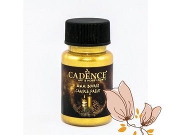 Gold Cadence glitter candle paint for candle and soap decorating 50ML