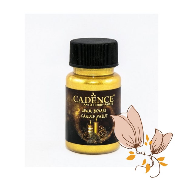 Gold Cadence glitter candle paint for candle and soap decorating 50ML