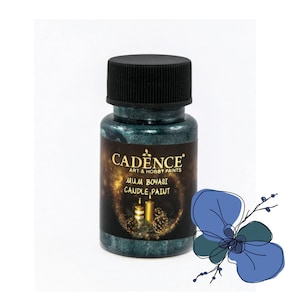 Petrolium Cadence Glitter Candle Paint for Candle and Soap Decorating 50ML  -  Canada