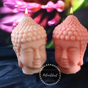 Moule Bouddha en silicone 3D pour fabriquer des bougies, du savon, de la résine - fait maison
