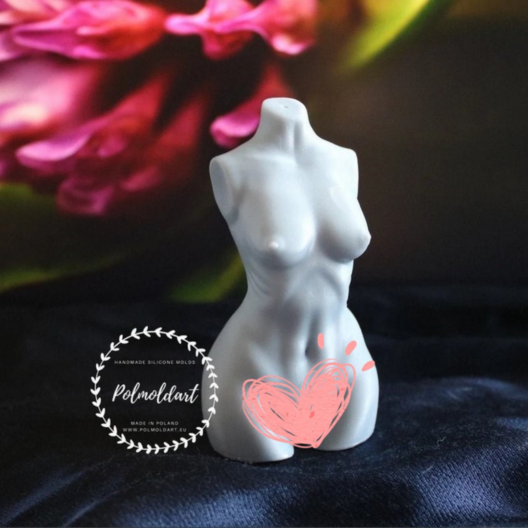 💚 Silicone mold Small breasts female torso 3D 💚