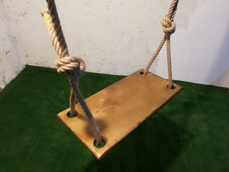 Wooden Rope Garden Farm House Hanging Swing Kids Swing Child Toddler Tree Swing Indoor /& Outdoor Tree Swing Patio Swing Wooden Swing