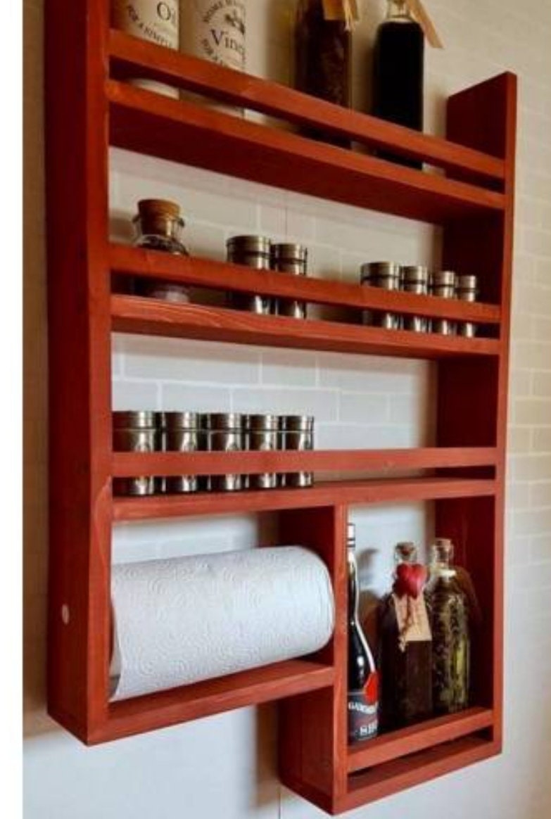 CupboardStore, organizador de especias para colgar en la repisa del armario  de cocina