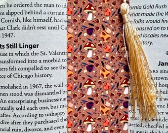 Cottage Core Mushroom Fungi Bookmark