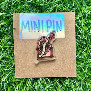 Mini Alastor Radio, That’s the Tea, Hell Hotel, Acrylic Pin