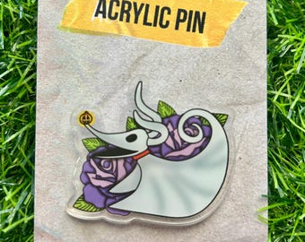 Zero, Nightmare Christmas Acrylic Pin