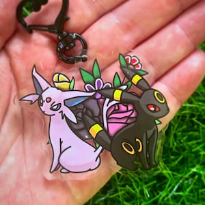 Eevee Umbreon and Espeon Acrylic Keychain