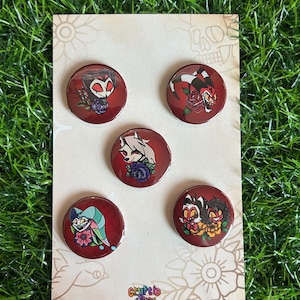 Hell of A Boss Pinback Button or Magnet Set