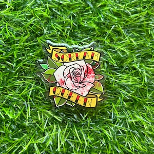Large Scream Queen Acrylic Pin