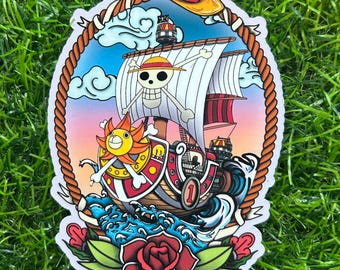 LARGE 5” One Piece Anime Ship Vinyl Sticker