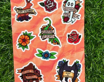 Cryptid Love Sticker Sheets