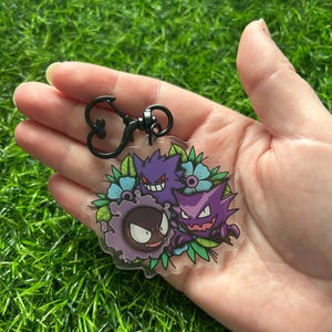 Ghost Type Trio Acrylic Keychain
