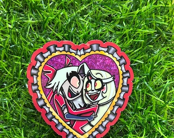 Charlie and Vaggi, Easy Baby, Chaggie, Hazbin Hotel, Vinyl Sticker