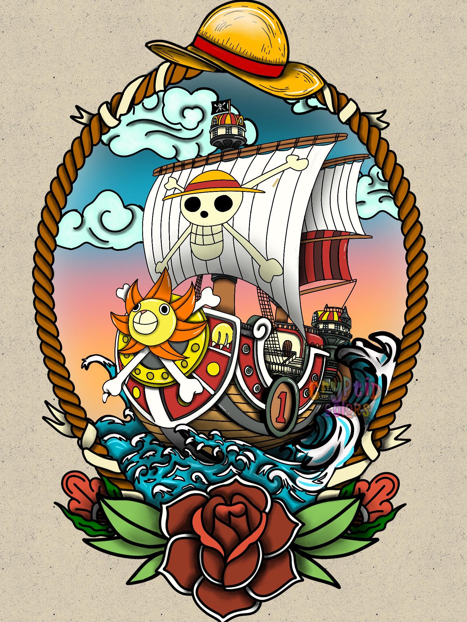 One Piece Print 8x11 - Etsy