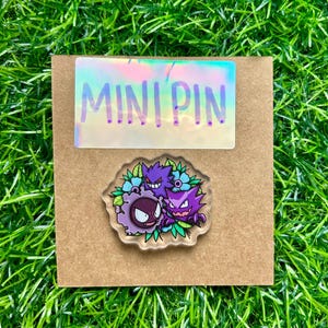 Mini Ghost Type Acrylic Pin
