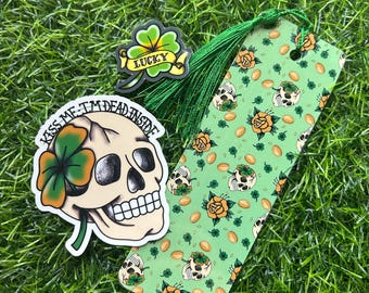Stuff of the Month! March 2026, St. Patrick’s Day Theme bookmark and stickers