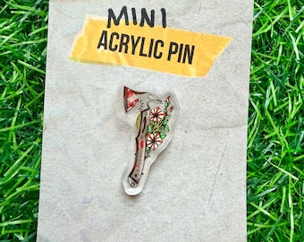 Mini Leon Kennedy Hatchet, Resident Evil Requiem  Acrylic Pin