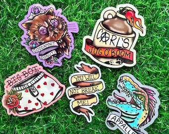 Dungeon Crawler Carl Collection, Tattoo Style , Vinyl Sticker