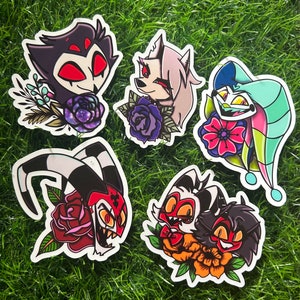 Hell of a Boss  Character Vinyl Stickers Tattoo Style