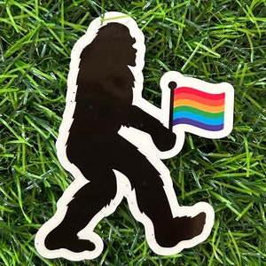 Sasquatch / Bigfoot Pride Vinyl Sticker