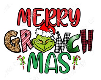 Merry Grinchmas Svg Etsy