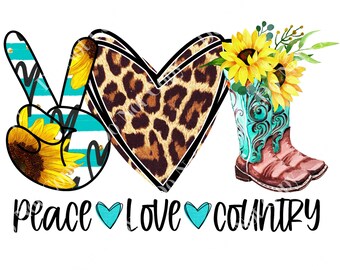 Free Free 139 Peace Love And Country Svg SVG PNG EPS DXF File