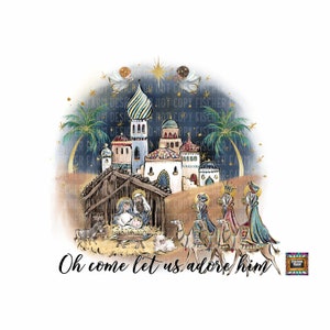Navidad, natividad, adorarle, Jesús, María, Ángeles, cristiano, reyes magos, establo, iglesia, biblia, noche santa, alegría descarga digital png jpeg