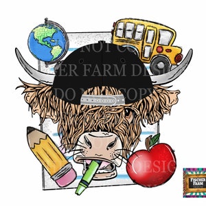School, Teacher, Bus Driver, Apples, Cow, Baseball, Ruler, Crayons, Pencils, Farm Animals, First Grade digital download png jpeg
