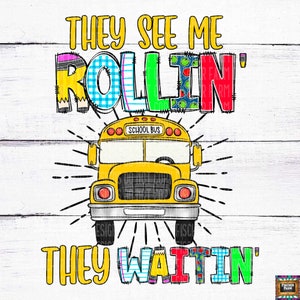 Ils me voient rouler, ils attendent, chauffeur de bus scolaire, chauffeur de bus, école, conception de la rentrée, enseignant, perdre la tête, apprendre, enfants numérique