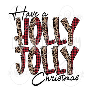 Christmas, Holly, Jolly, Leopard, Buffalo, Holliday digital download png jpeg