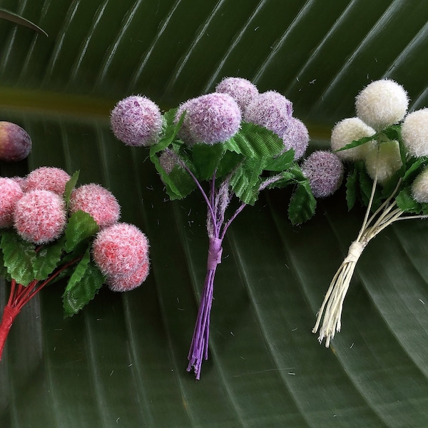 5pcs/Foam Ball/ Pompom/ Artificial Berry Flower Stamen/ DIY Materials
