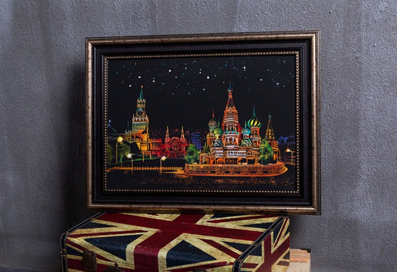 Landscape Scratch Art Etsy