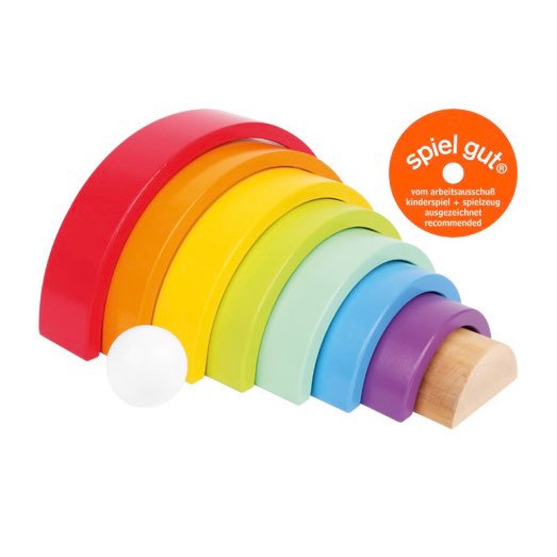 Dynamic Stacking Wooden Rainbow Toy with vibrant colours Etsy