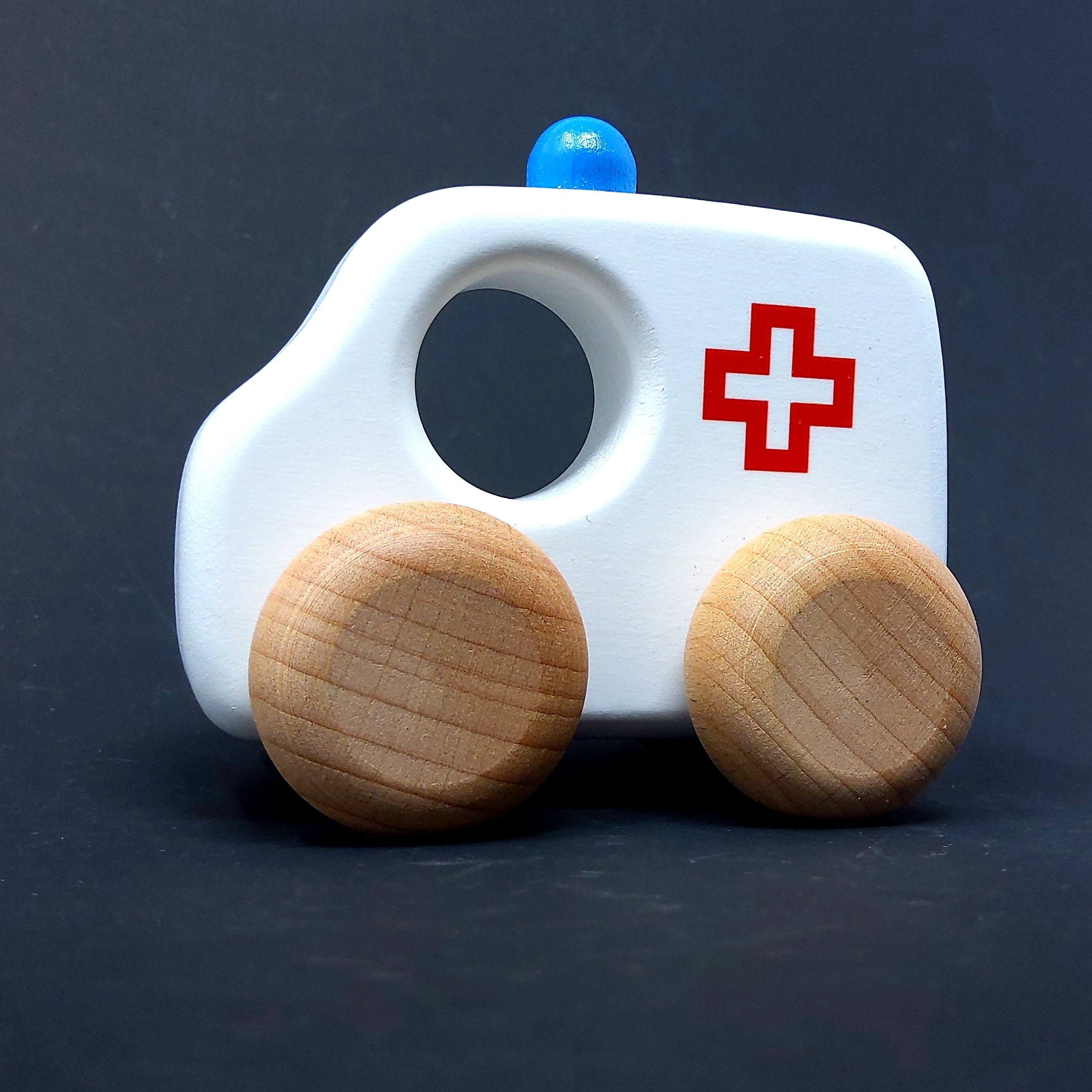 Wooden Toy Ambulance Emergency Services NHS Vehicles Role Etsy UK
