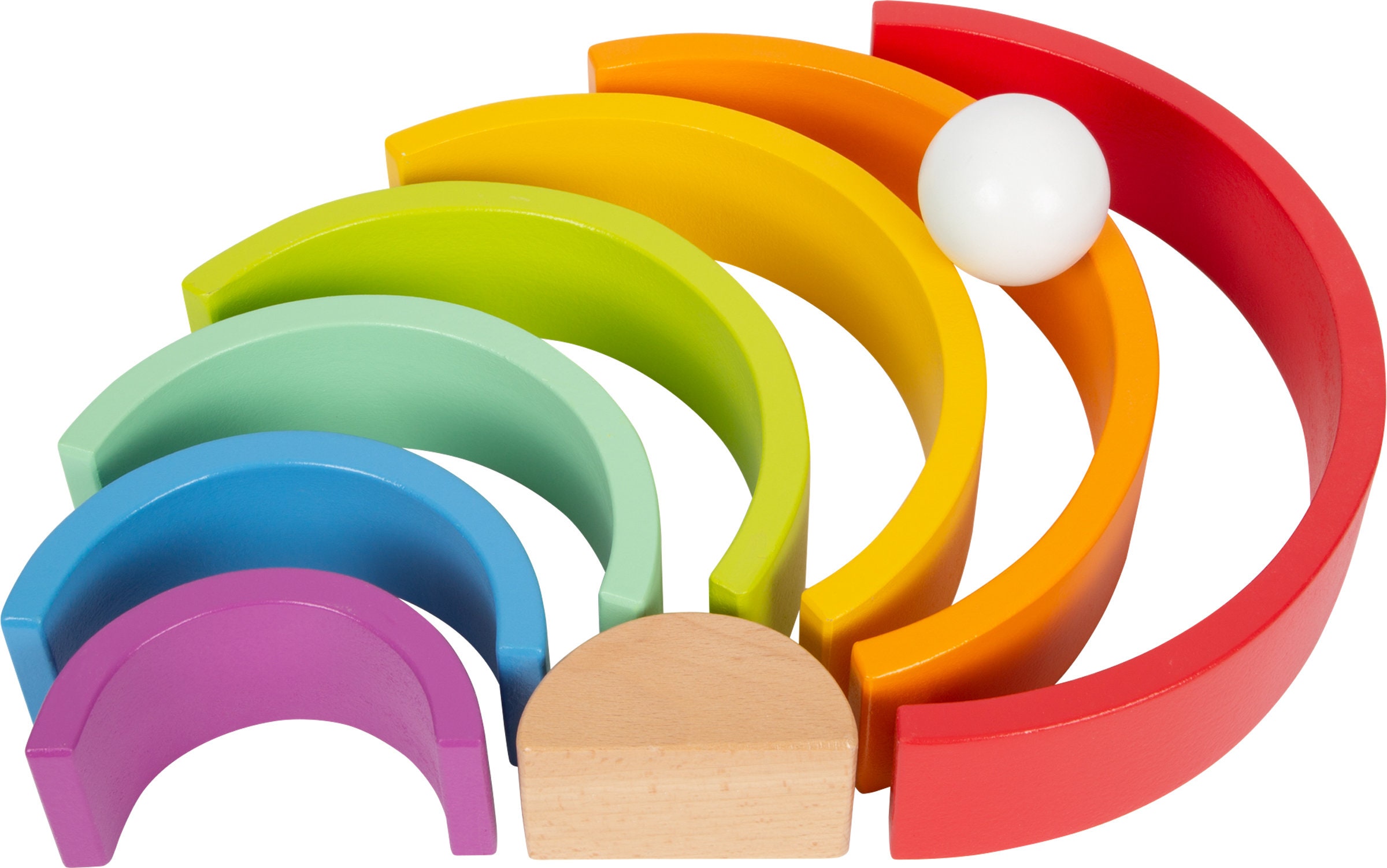 Dynamic Stacking Wooden Rainbow Toy With Vibrant Colours Etsy UK