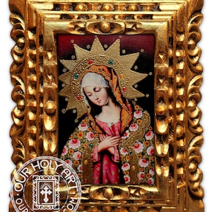Madonna - Virgin Mary - Madonna painting - Original religious painting - Baroque art - Religious art - Religious icon - Colonial painting