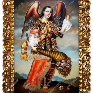 St Gabriel - Archangel Gabriel - Angel Gabriel - Angel painting - Archangel painting - Original oil painting - Hand painted - Sacred art
