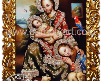 Rest on the flight into Egypt, Holy Family, Sacred Family, Original Painting, Oil painting, Hand-painted Catholic wall art, Holy art