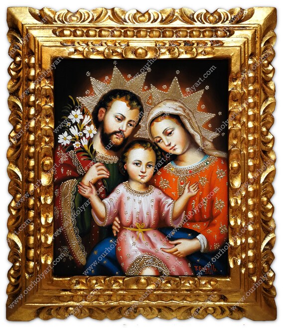 Holy Family Sacred Family Infant Jesus Jesus Virgin | Etsy