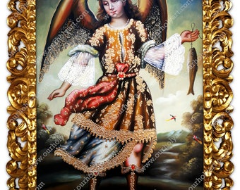 Saint Raphael - Archangel Raphael - St Raphael angel - Oil