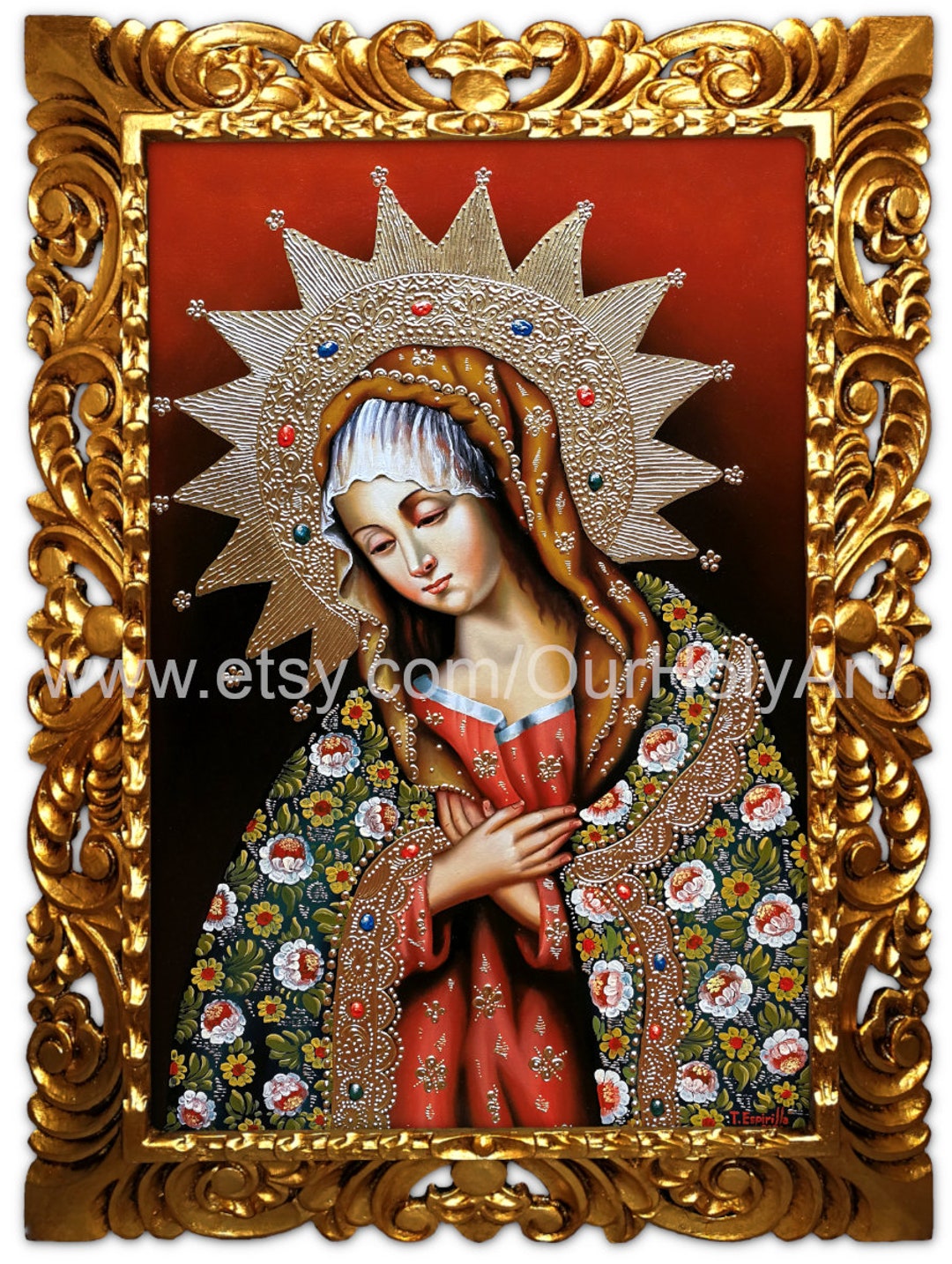 Madonna Virgin Mary Virgin Mary Painting Original picture picture