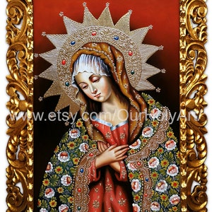 Madonna - Virgin Mary - Virgin Mary painting - Original religious painting - Baroque art - Religious art - Oil painting - Hand painted